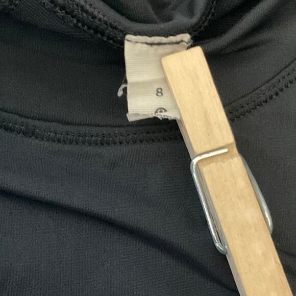 EUC Lululemon Sheer Will Tank *Pulse Black Patterned Mesh Back Panel Size 8 - Picture 4 of 10